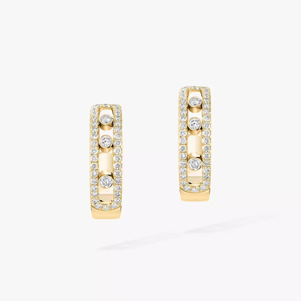 [MIRA]Diamond Pave_ Hoop Earrings Move