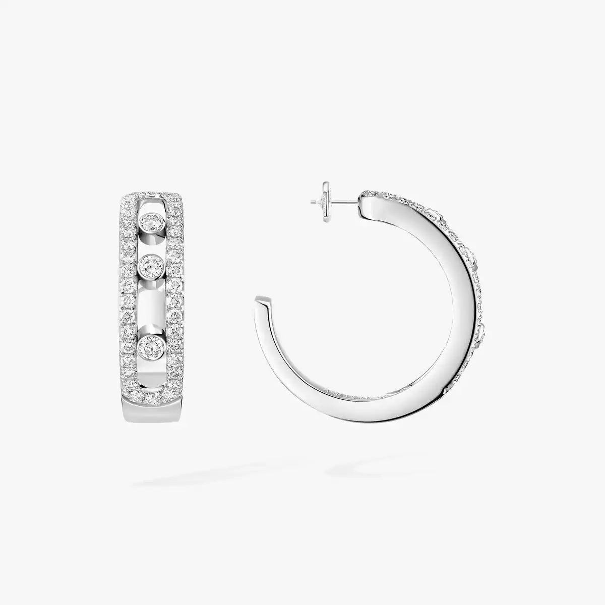 [MIRA]Diamond Pave_ Hoop Earrings Move