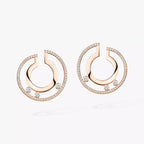 [MIRA]Move Romane Small Diamond Hoop Earrings