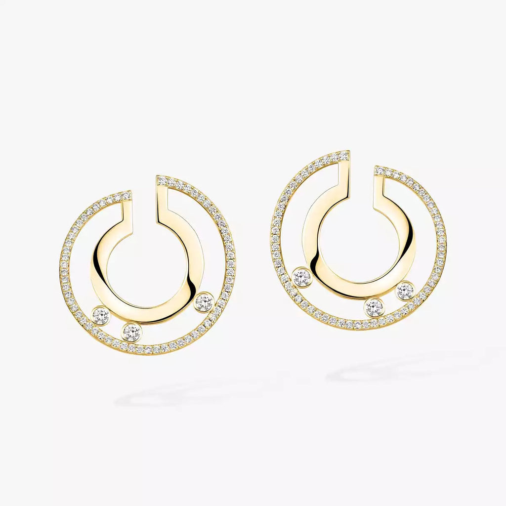 [MIRA]Move Romane Small Diamond Hoop Earrings