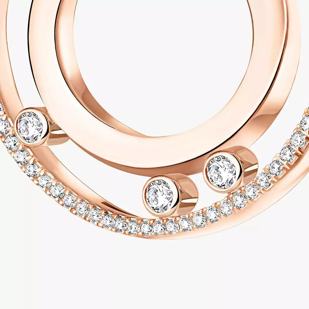 [MIRA]Move Romane Small Diamond Hoop Earrings