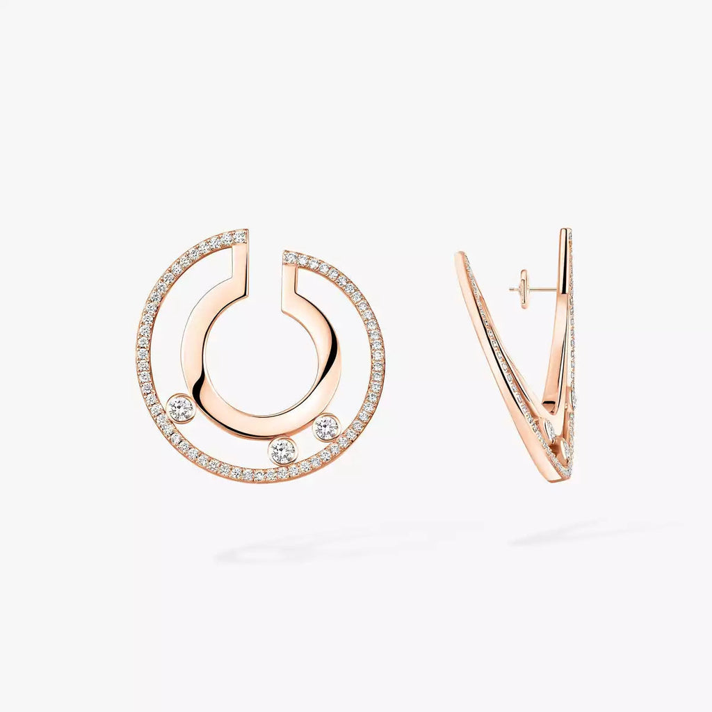 [MIRA]Move Romane Small Diamond Hoop Earrings