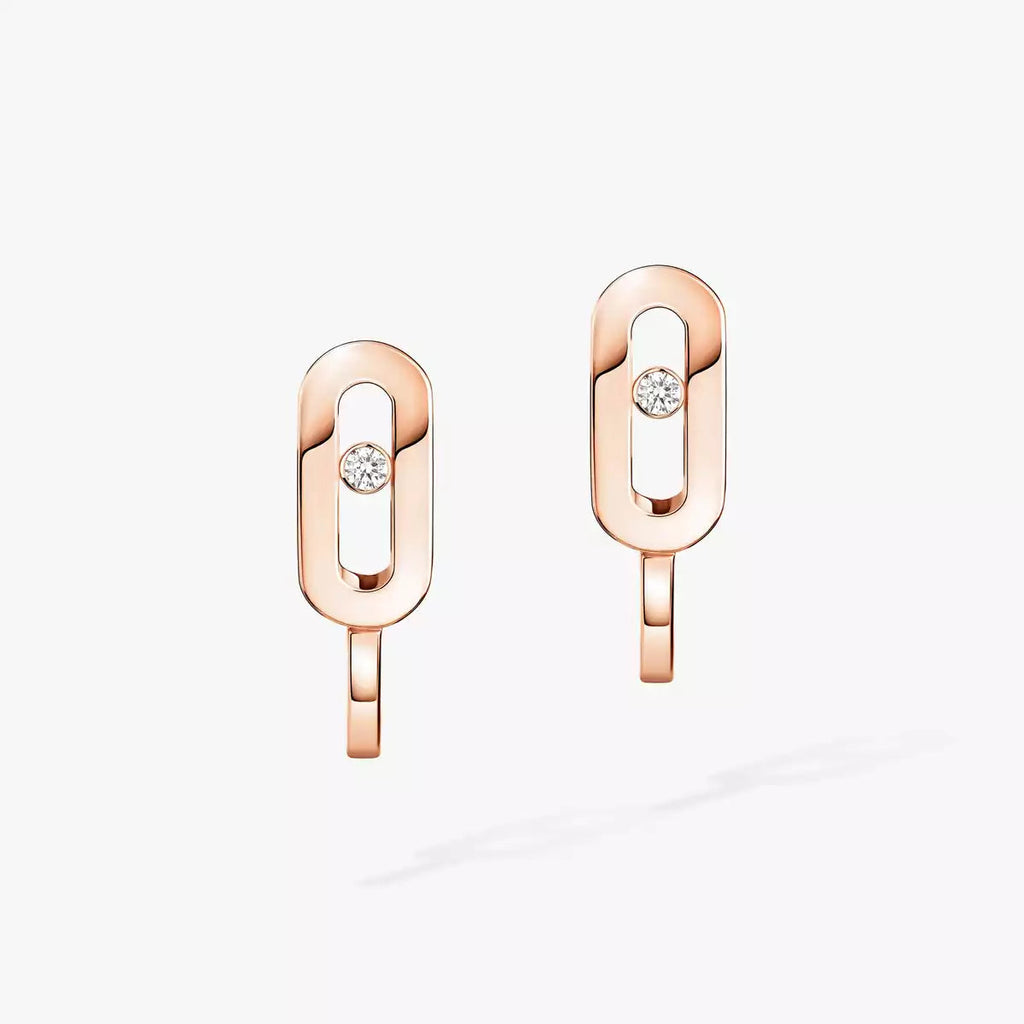 [MIRA]Diamond Mini Hoop Earrings Move Classique