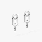 [MIRA]Diamond Mini Hoop Earrings Move Classique