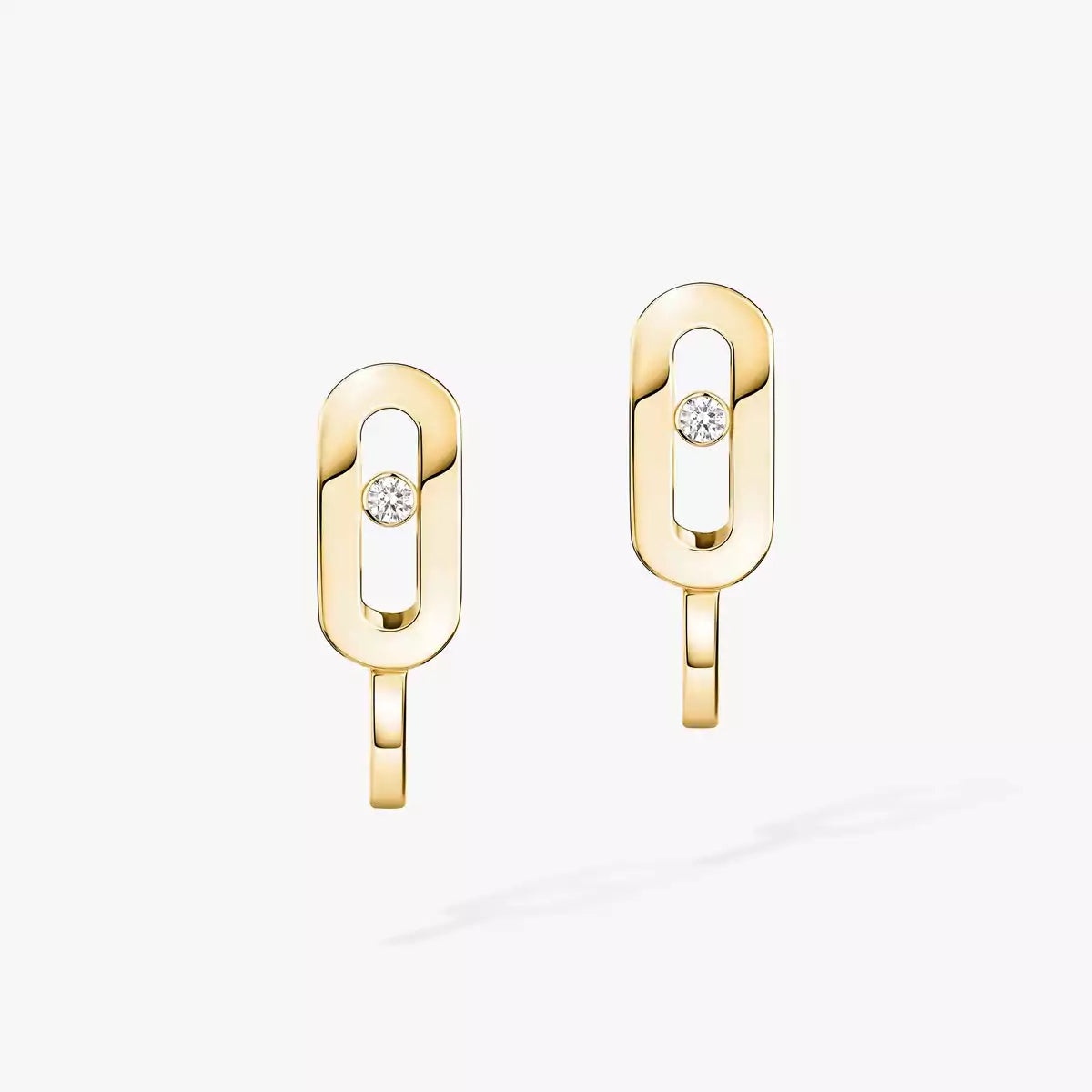 [MIRA]Diamond Mini Hoop Earrings Move Classique
