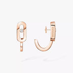 [MIRA]Diamond Mini Hoop Earrings Move Classique