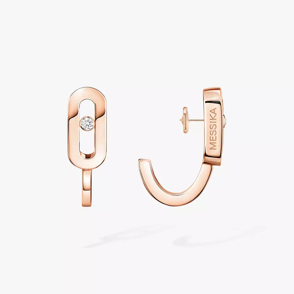 [MIRA]Diamond Mini Hoop Earrings Move Classique