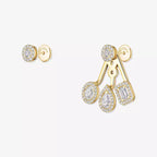 [MIRA] My Twin Trio  Diamond Earrings