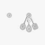 [MIRA] My Twin Trio  Diamond Earrings