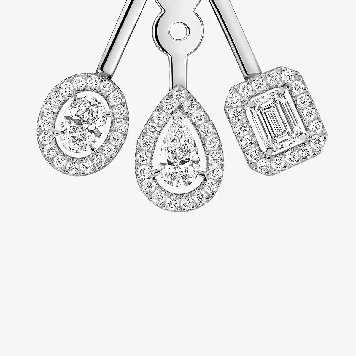 [MIRA] My Twin Trio  Diamond Earrings