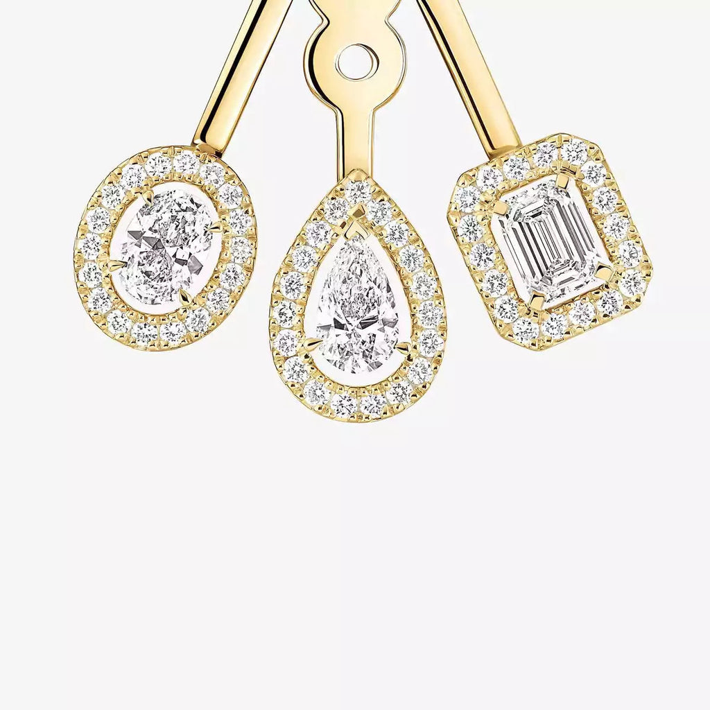 [MIRA] My Twin Trio  Diamond Earrings