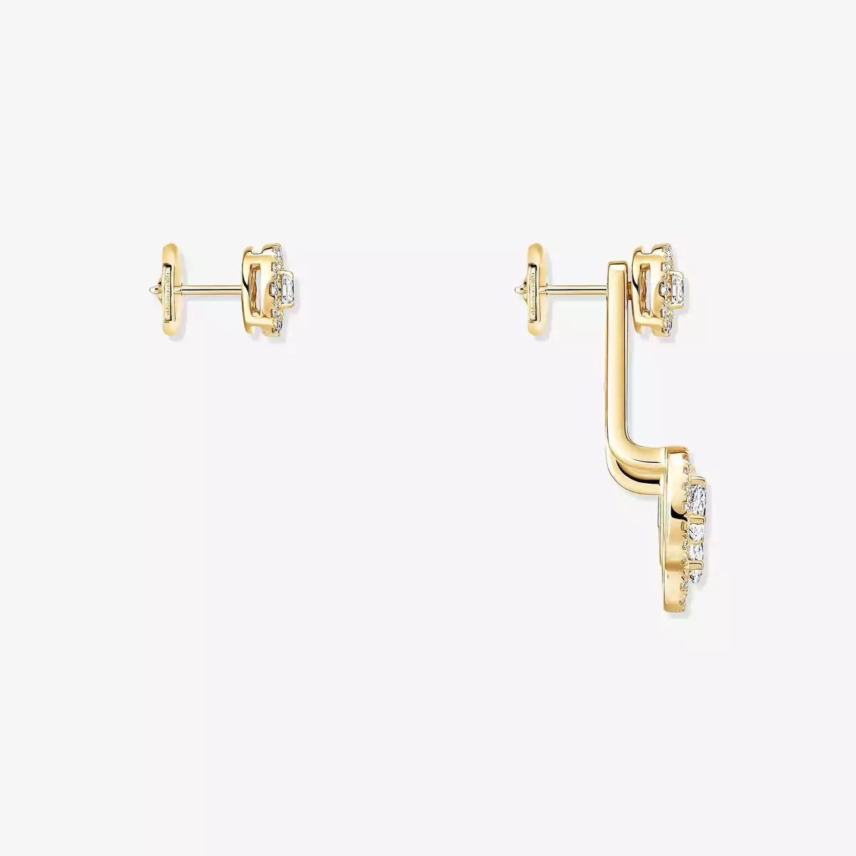 [MIRA] My Twin Trio  Diamond Earrings