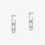 [MIRA]Move Link Diamond Earrings