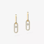 [MIRA]Move Link Diamond Earrings