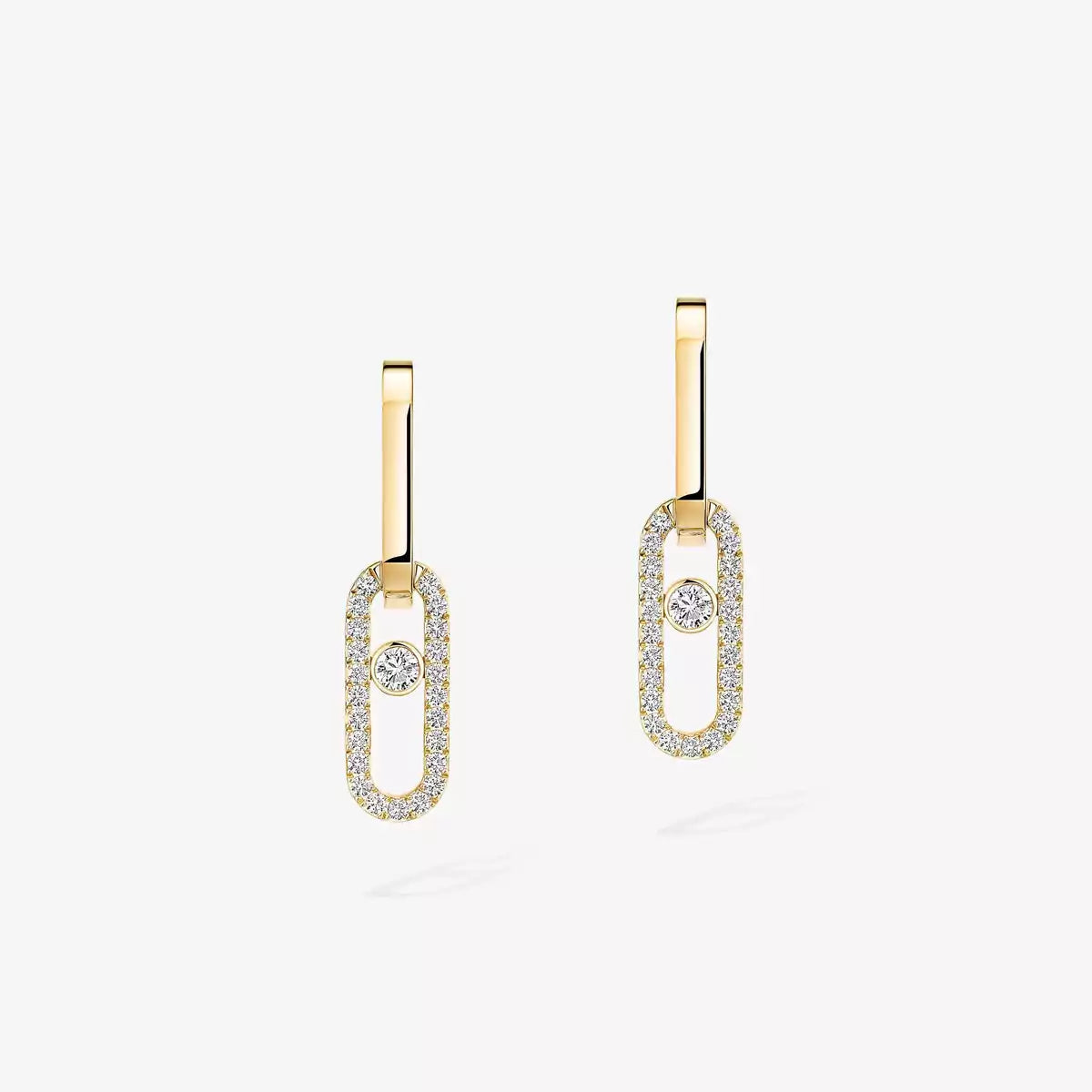 [MIRA]Move Link Diamond Earrings