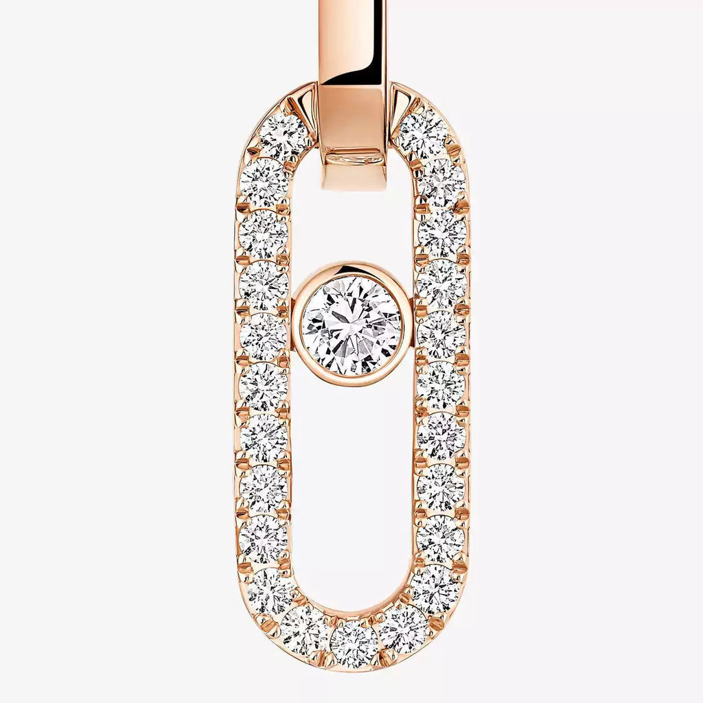 [MIRA]Move Link Diamond Earrings