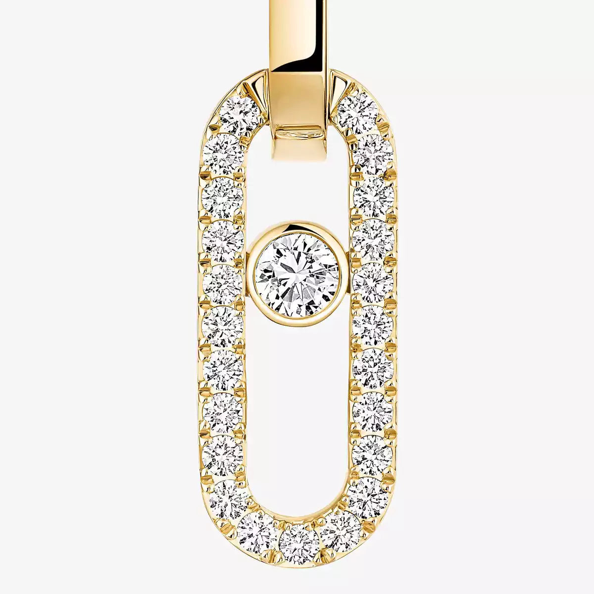 [MIRA]Move Link Diamond Earrings