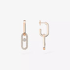 [MIRA]Move Link Diamond Earrings