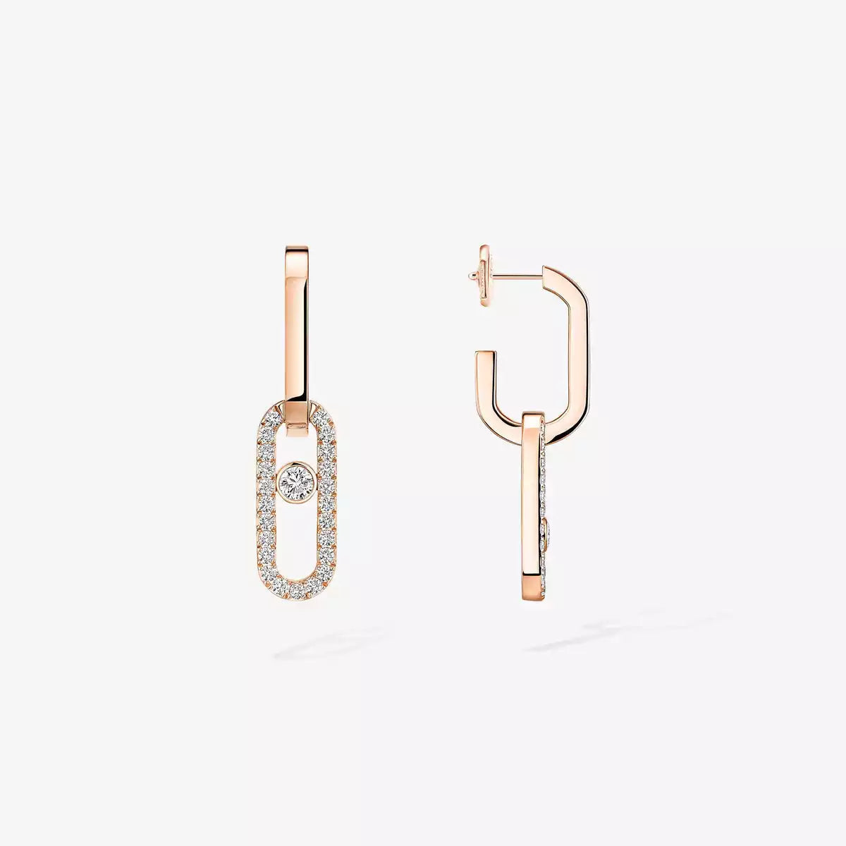 [MIRA]Move Link Diamond Earrings