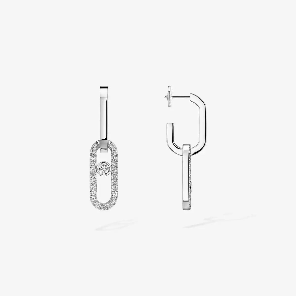 [MIRA]Move Link Diamond Earrings