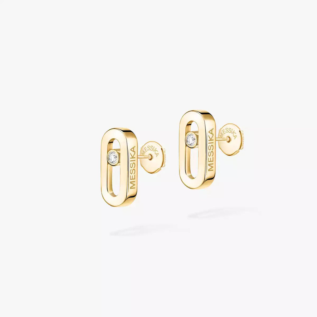 [MIRA]Move Uno Diamond Stud Earrings