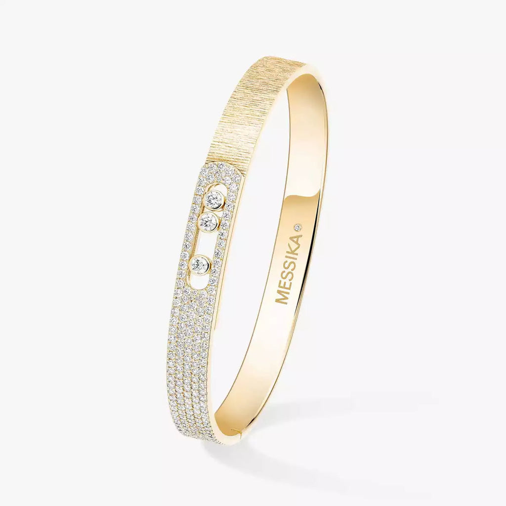 [MIRA]Move Noa Ciselé half pavé bangle