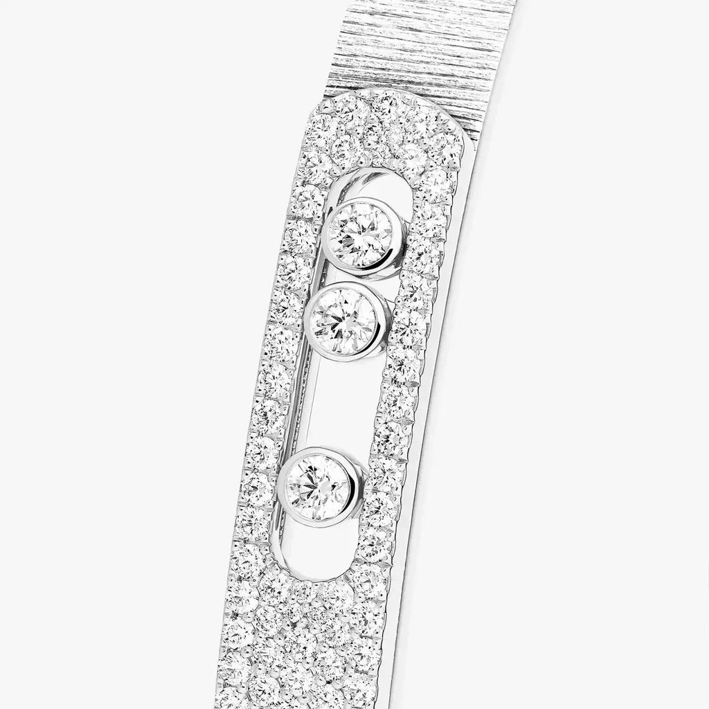 [MIRA]Move Noa Ciselé half pavé bangle