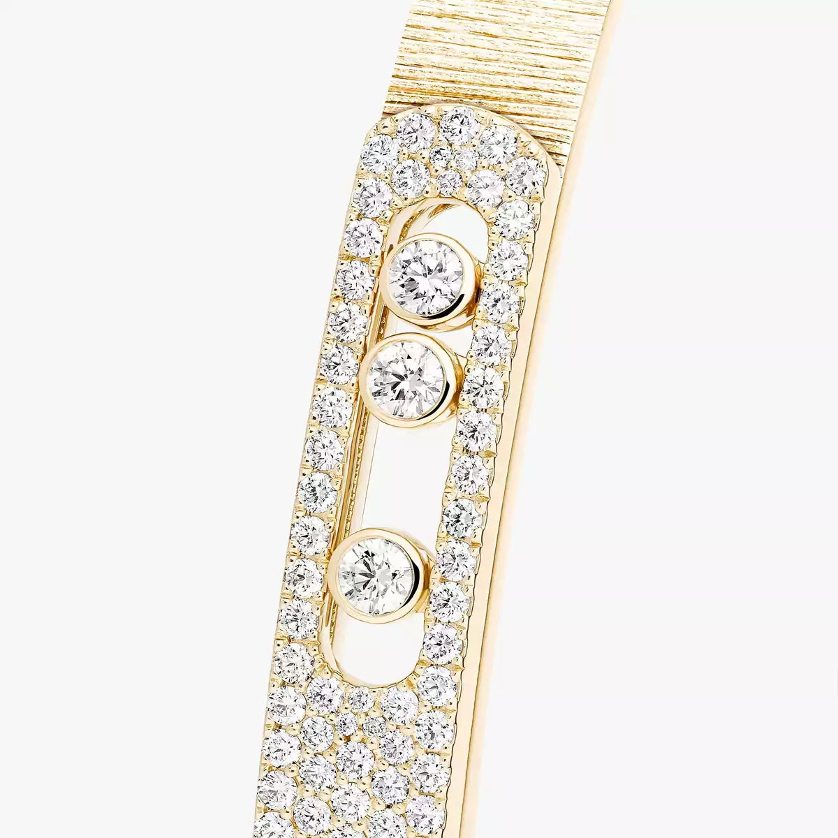 [MIRA]Move Noa Ciselé half pavé bangle