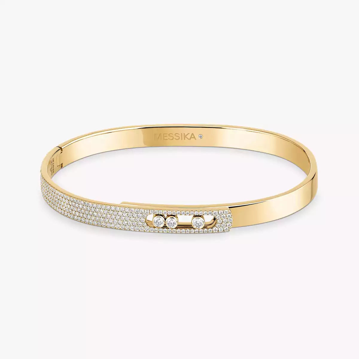 [MIRA]Move Noa Rose Gold Pavé Diamond Bangle Bracelet