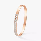 [MIRA]Move Noa Rose Gold Pavé Diamond Bangle Bracelet