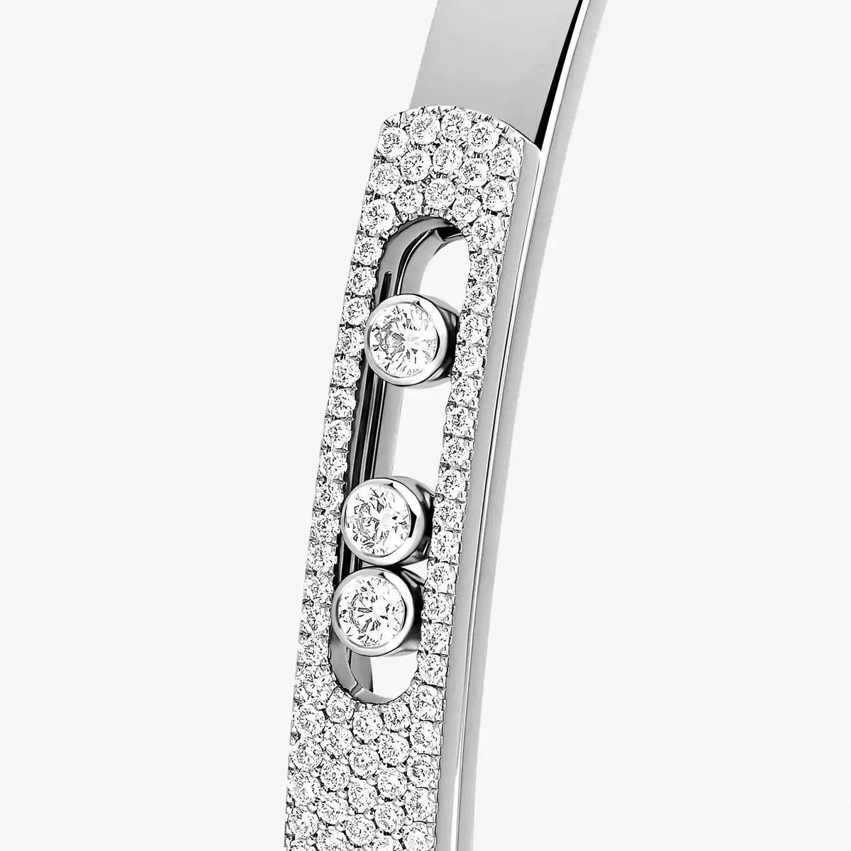 [MIRA]Move Noa Rose Gold Pavé Diamond Bangle Bracelet