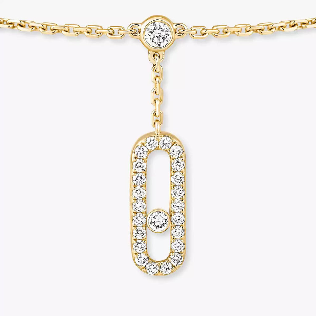 [MIRA] Move Uno pavé ankle bracelet