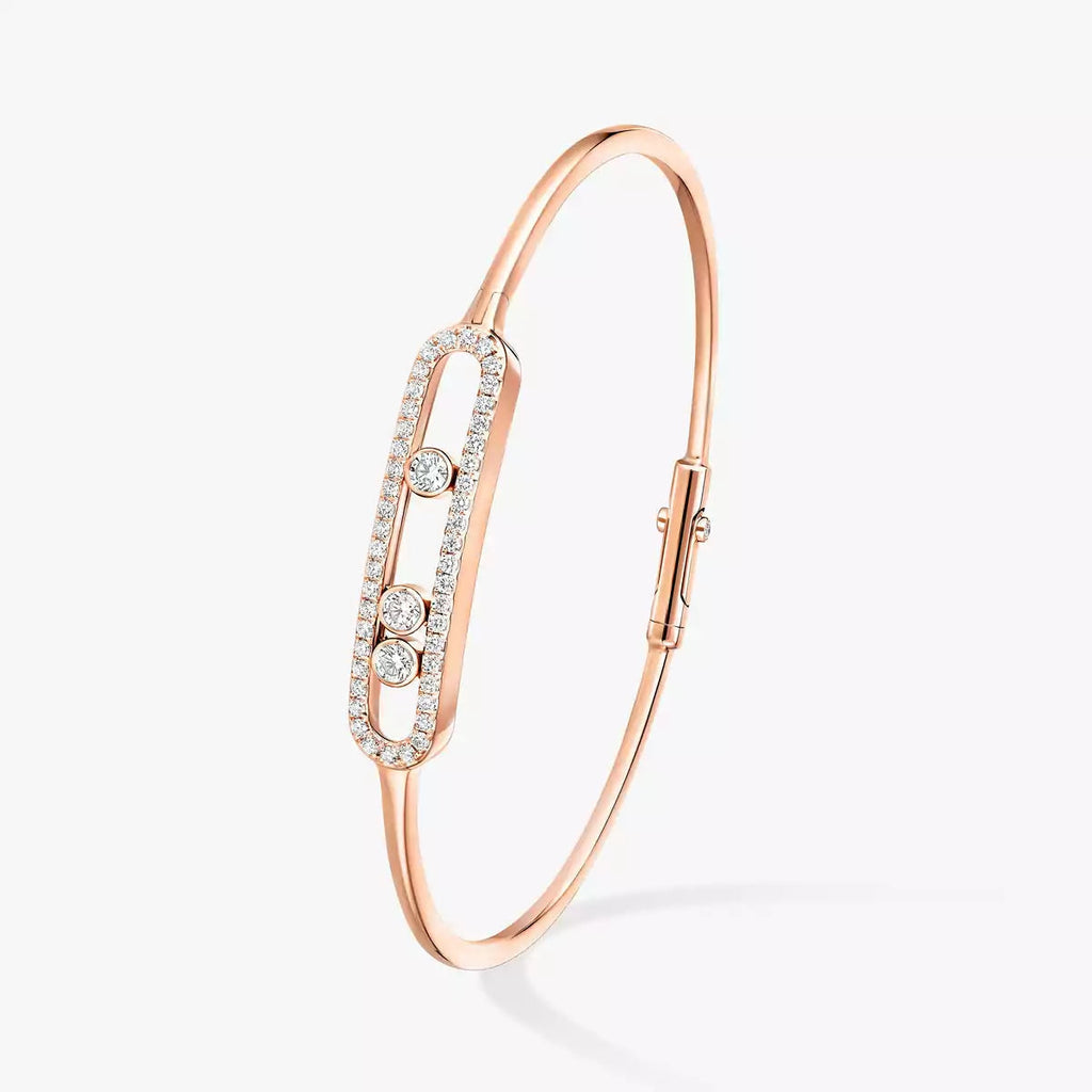 [MIRA]Move Pavé Diamond Bangle Bracelet M