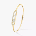[MIRA]Move Pavé Diamond Bangle Bracelet M