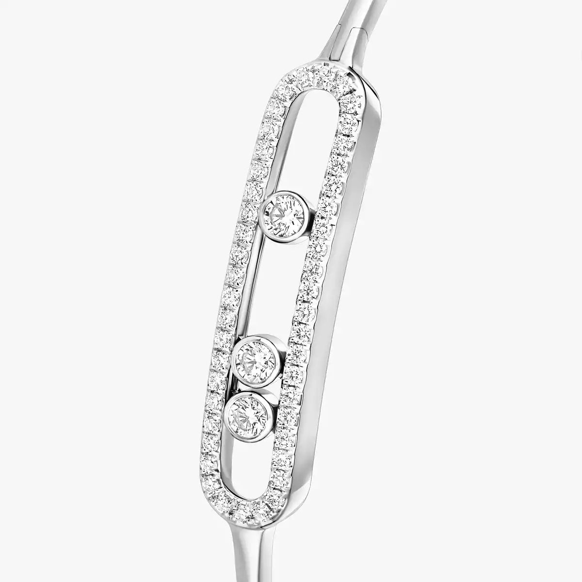 [MIRA]Move Pavé Diamond Bangle Bracelet M