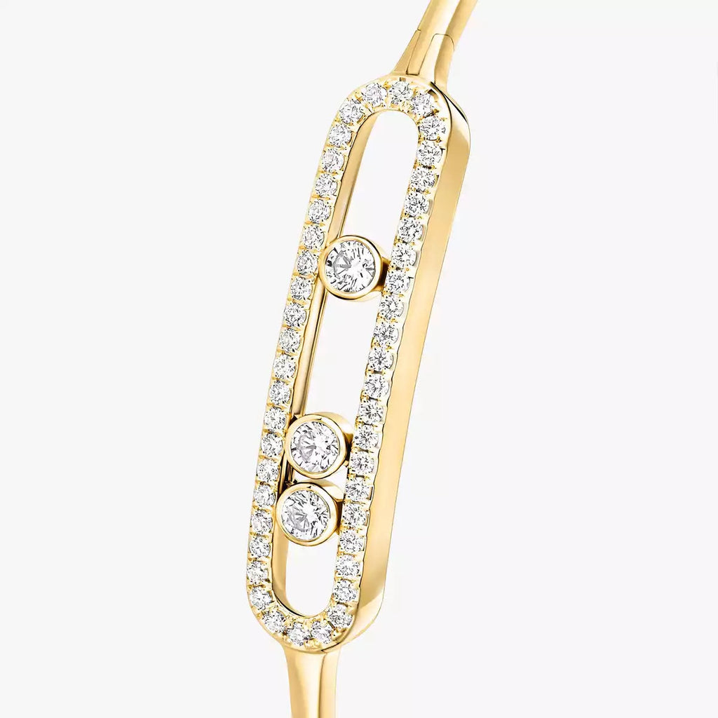 [MIRA]Move Pavé Diamond Bangle Bracelet M