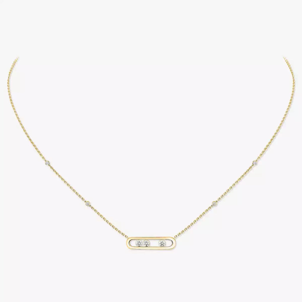 [MIRA] Baby Move Gold Diamond Necklace