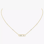 [MIRA] Baby Move Gold Diamond Necklace