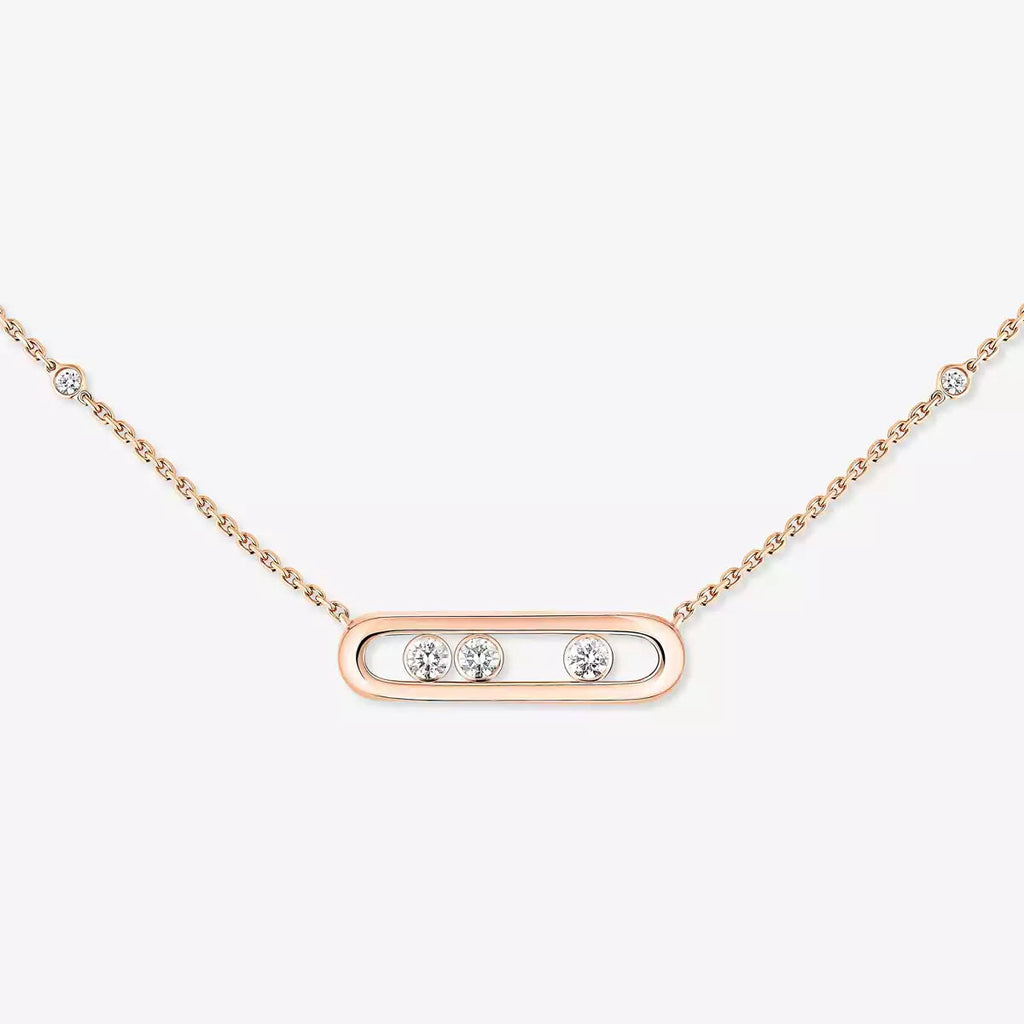 [MIRA] Baby Move Gold Diamond Necklace