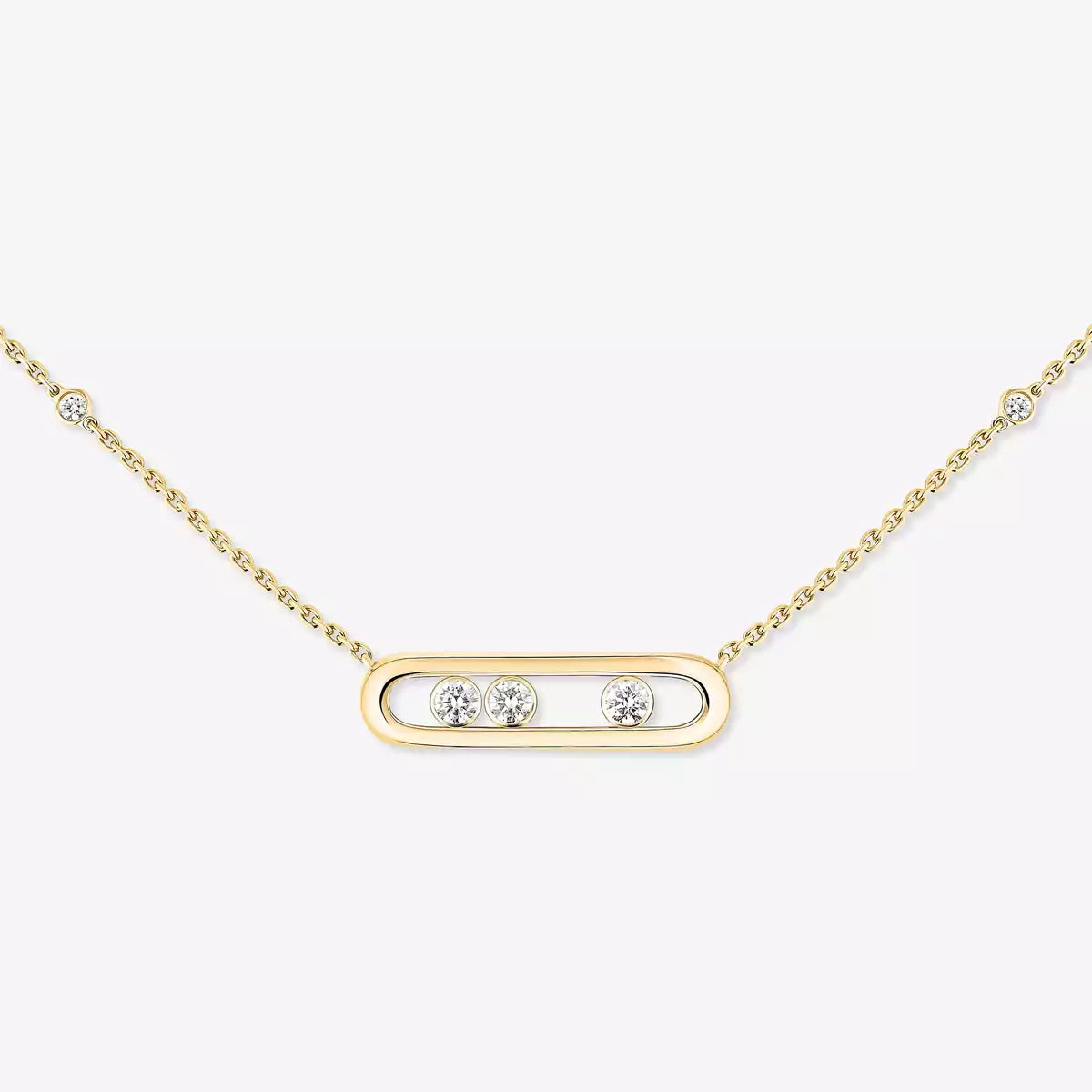 [MIRA] Baby Move Gold Diamond Necklace