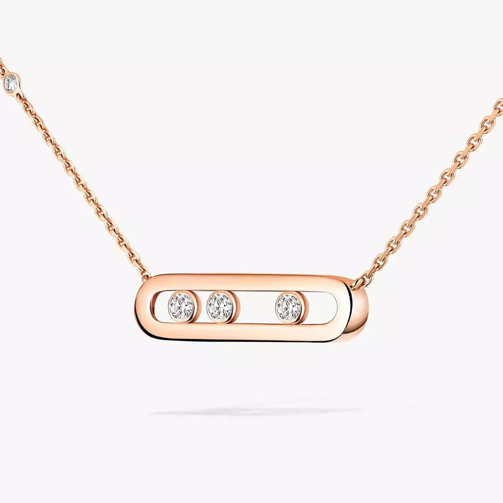 [MIRA] Baby Move Gold Diamond Necklace