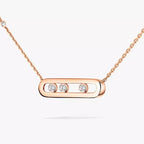 [MIRA] Baby Move Gold Diamond Necklace