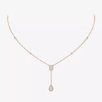 [MIRA]Gold Diamond Tie Necklace
