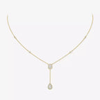 [MIRA]Gold Diamond Tie Necklace
