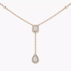 [MIRA]Gold Diamond Tie Necklace