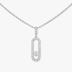 [MIRA]Move Uno Diamond Necklace in Rose Gold