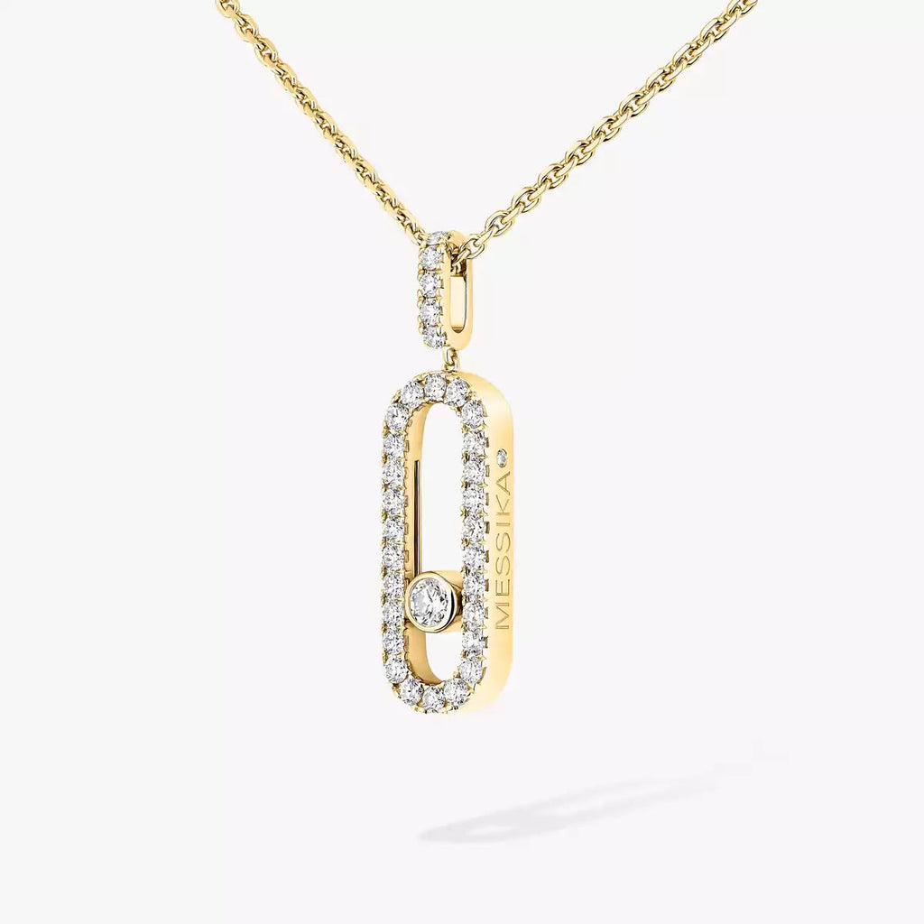 [MIRA]Move Uno Diamond Necklace in Rose Gold