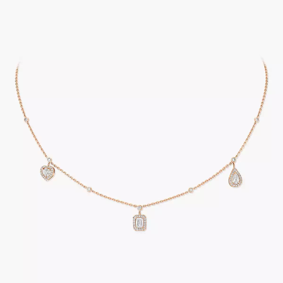 [MIRA]My Twin Diamond Necklace in Silver