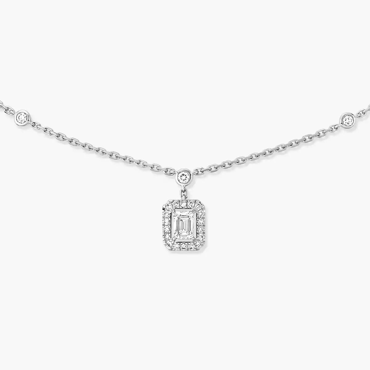 [MIRA]My Twin Diamond Necklace in Silver