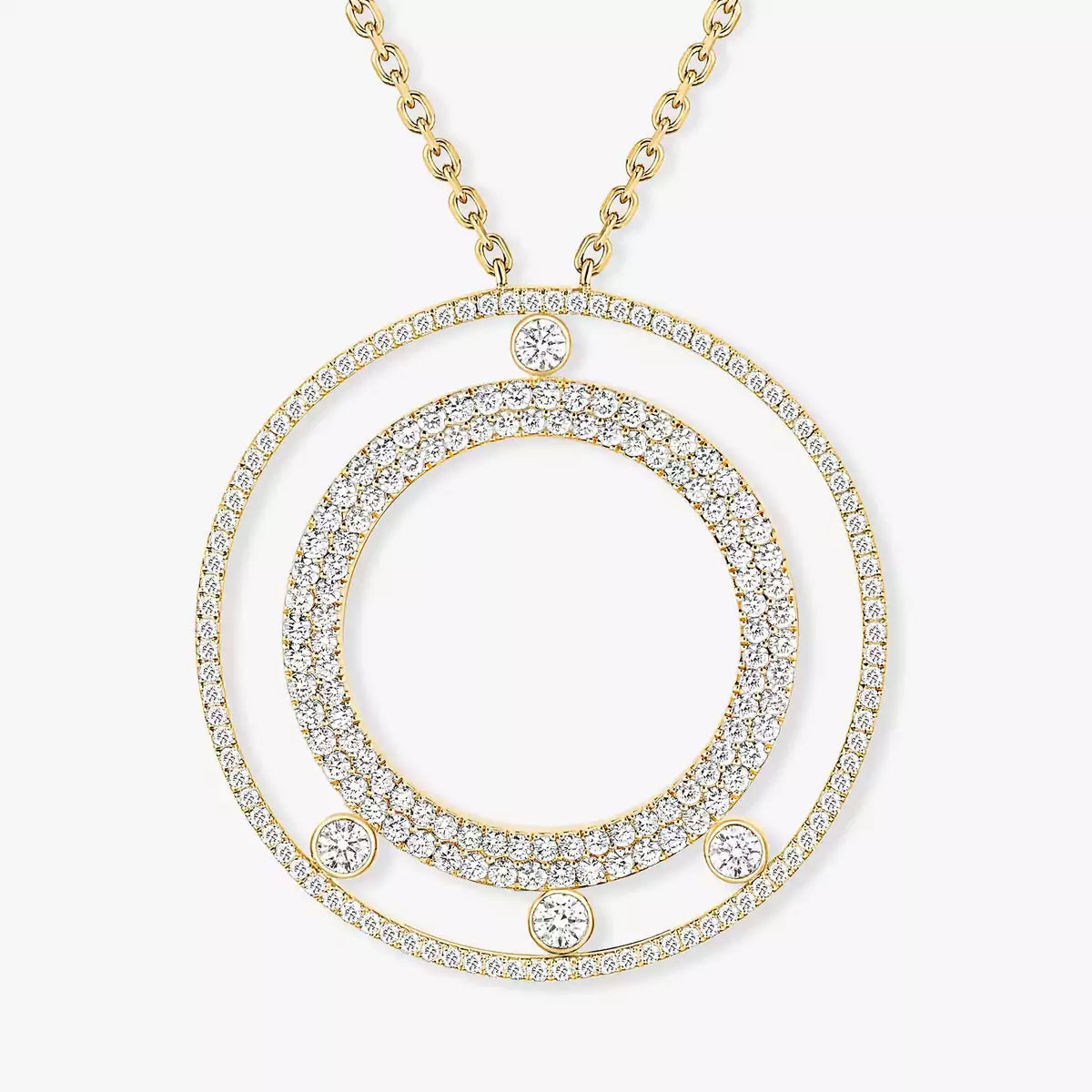 [MIRA]Move Romane Long Pave_-Set Diamond Necklace